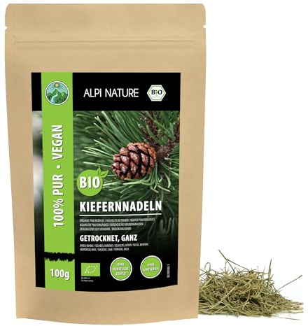Alpi Nature Kiefernnadeln ganz BIO 100g, Kiefernadeltee bio, ganze Kiefernnadeln getrocknet