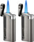 Lot de 2 briquets tempête à jet flamme rechargeables, coupe-vent, pour cuisine, camping (vendu sans gaz butane)