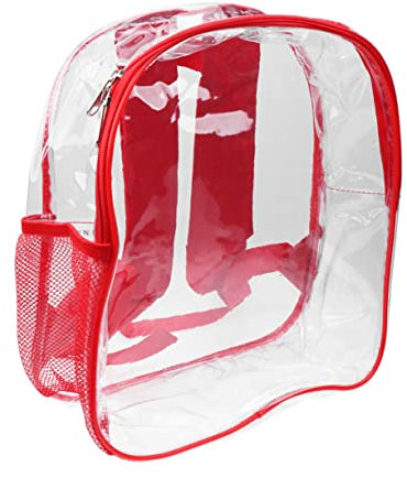 VALICLUD Kinder Schultasche Griff Rot PVC Rucksack Jungen Rucksack Reißverschluss Und Netztaschen