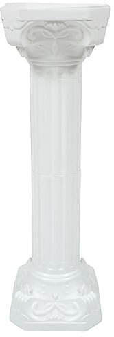 Alipis Roman Column Garden Decor Succulent Pot Holder Stand Flower Bed Decorations Outdoor Wedding Landscape Accessory Plinth Stand Flower Pot Dining Table White Tool Child Plastic