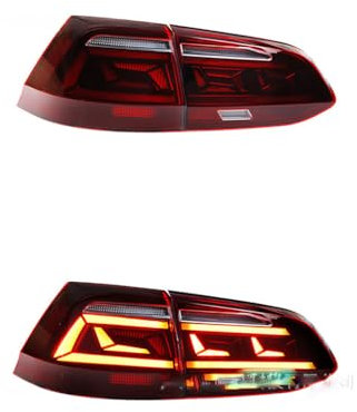 GHCPMQ Auto Rückleuchte für VW Golf 7 2014～2017,Auto wasserdichte Rücklicht Komponenten Heckleuchte Montage Ersetzen Zubehör