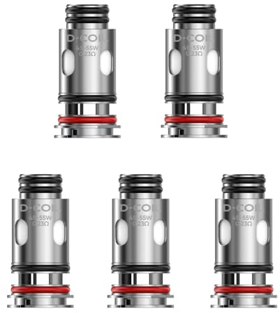 5 piezas/paquete bobina D S-mok con malla (0,23 ohmios) para atomizador TF-D SubTank llenado superior flujo de aire superior bloqueo a prueba de niños e-cigarrillo original - No Nicotine