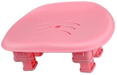 Colcolo Taburete elevador para bañera, taburete para bañera, taburete antideslizante para zapatos, taburete para inodoro, taburete práctico para baño, Rosa