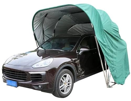 FLNOZAMZ Allwetterfester Carport, Autounterstand, halbautomatischer mobiler hydraulischer Carport, 2,5 * 5,5 cm, einfach zu bedienen, für Verschiedene Modelle geeignet (Green)