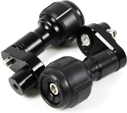 YHGGDN CNC Motorrad-Rahmengleiter-Sturzpad für Kawasaki für Ninja 400 für Ninja400 Z400 Z 400 Absturzsicherung Motorschutz Rahmen-Sturzpad(Schwarz)