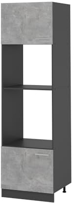 Vicco Armario para microondas R-Line, Hormigón, 60 cm