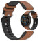 Disscool Cinturino regolabile di ricambio da 26 mm, compatibile con Garmin Fenix 8 51 mm/Enduro 3/Fenix 7X/Fenix 7X Pro, cinturino in morbido silicone per Smart Watch (nero + grigio, pulsante