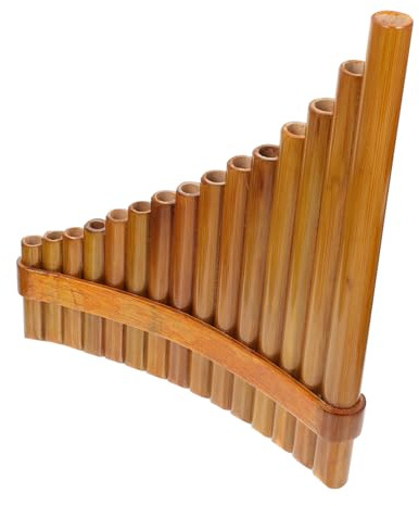 YARNOW Bamboo Trample Flute Tubes Key Pan Flute for Beginners Educational Musical Instrument Used in School Performances