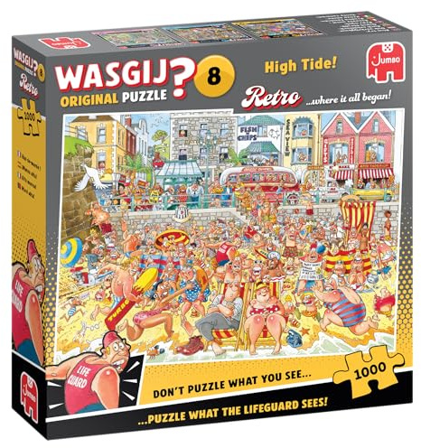 Wasgij Retro Original 8 - Flut! - 1000 Teile, Wimmelbild Puzzle für Erwachsene, Escapepuzzle