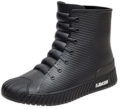 Generisch Gummistiefel Herren,Gummistiefel Damen Kurze,Regenschuhe Halbhoch Stylische Boots Wasserdicht rutschfest Regenstiefel Galoschen Geeignet Regentag Rutschiger Boden Gartenschuhe 36-45EU