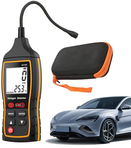 Refrigerant Leak Sniffer - Portable Freon Gas Detector For HVAC Systems | Precise Halogen Sniffer Leakage Detection | Professional HVAC Tool Technicians | Freon Automotive Halogen Gas Leak Detector