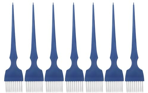 Pinceles para Teñir el Cabello 7 Piezas Fibra Plástico | Colores Aleatorios, para Salón y Peluquería, Fácil de Limpiar, Resistentes a Rotura Color Aleatorio