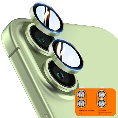 TOCOL 2 Sets für iPhone 17 Kameraschutz, Salbei | Ultra HD Individualschutz, Einfache Montage, 9H+ Härte Stoßfest Kratzfestes Robuster, Kamera Schutz Kompatibel mit Hülle