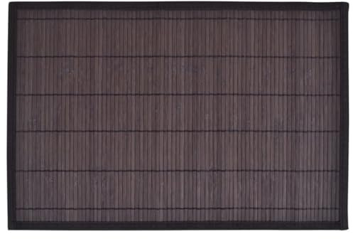 vidaXL 6 Bambus-Platzdeckchen 30 x 45 cm Dunkelbraun