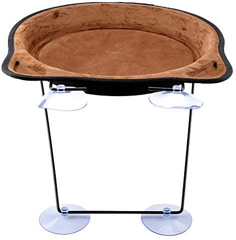 TOPINCN Gatto Amaca Window-Mounted persico Gatto Letto con Ventosa salvaspazio da Appendere Nest Resting Sedile Pet House davanzale Amaca