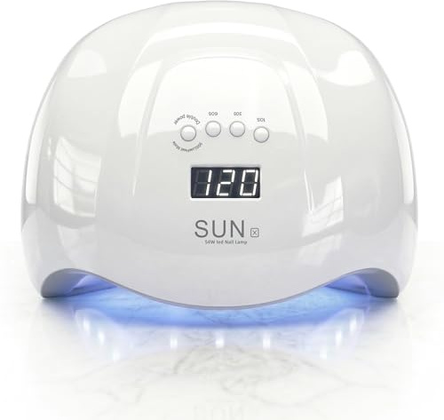 Lampada led unghie UV professionale 36 LED con 5 Timer da 48W / 54W. Fornetto ideale per manicure e pedicure con sensore movimento e base removibile. Forno asciuga smalto per gel UV e semipermanente.