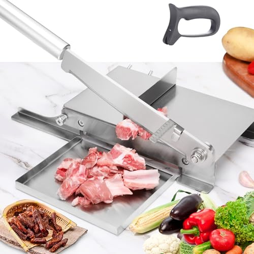 Moongiantgo Biltong Trancheuse manuelle pour viande et poulet avec échelle
