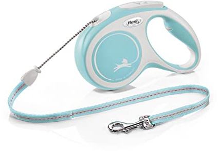 flexi Rollleine New Comfort -M - Seil 5 m, hellblau