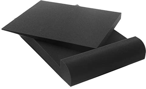 Plugger Studio Lot de 2 mousses d'isolation acoustique haute densité absorbantes pour enceintes monitoring studio. Supports phoniques pour haut-parleurs jusqu'à 8 pouces. Isolant pour enceinte (Paire)