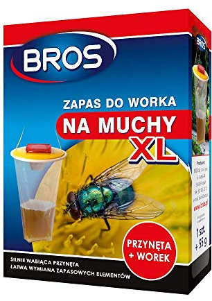 BROS Stock pour sac à mouches XL Stock pour sac à mouches XL - un piège particulièrement efficace et très spacieux pour surveiller la présence de mouches dans les zones ouvertes en les pêchant