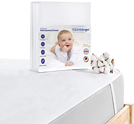 Matratzenschoner 70x140 cm, wasserdicht & atmungsaktiv aus Baumwolle (Oeko-TEX® Standard 100) bietet Matratzenschutz, Nässeschutz dient als Matratzenauflage, waschbar bei 60°