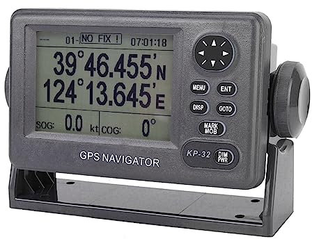 Septpenta GPS/Sbas Marine Navigator, 4,5 Zoll LCD Navigationsgerät, Mehrere Anzeigemodi, Kann 2500 Wegpunkte Speichern, Entwickelt für Schiffe, Fischerboote und Freizeityachten