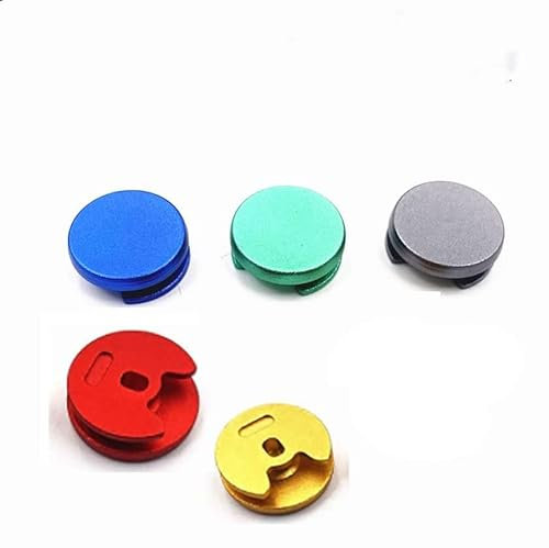 1pcs Metal Buttons for 3DS 3DS XL 3DS LL Analog Controller Stick Cap 3D Joystick Cap for 2DS New 2DS 3DS LL XL Thumbstick Button (red)