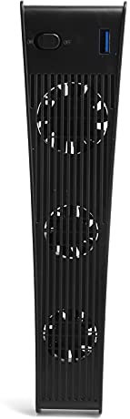 Ventilateur de Refroidissement Universel pour Console de Jeu, Refroidisseur USB avec 3 Ventilateurs pour Hôte de Jeu PS5 (édition Numérique/édition CD ROM) (Noir)