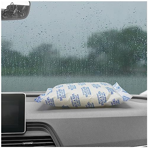 Weriirew Borsa per deumidificatori per Auto Riutilizzabile, 500 g x 2 Confezione, bustine di Gel di silice Sacchetti per assorbire l'umidità dell'auto umidità, per Mantenere i Parabrezza puliti