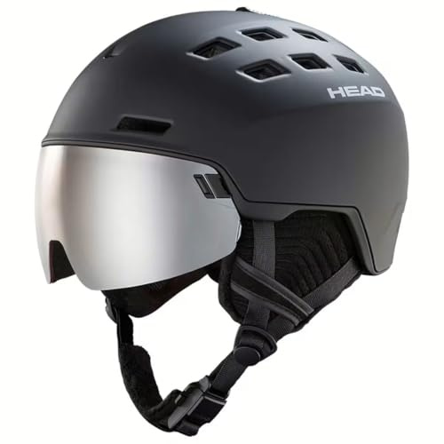 Head Radar skidhjälm med inbyggd lins (X-Large/XX-Large, svart)