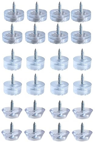 SULIUDAJI 24 Stück Gummipuffer Little Foot Gummifüße Schraubbar Zum Schutz Von Exquisite Kleinmöbeln, Kleines Audio Mini Silikon Füße