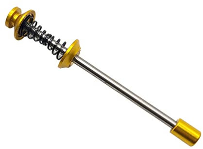 Fahrrad Schnellspanner BMX Falten Fahrrad Schnellfreisetze Sechseckalales Schloss langsamer Release Mountain Road Bike Qr. Radhebel -Hebel -Titanlegierungschacht Schnellspanner Fahrrad (Color : Gold