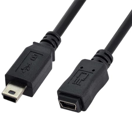 NFHK USB 2.0 Hi Speed Mini USB 5Pin Male to Female Extension Adapter Cable 50cm