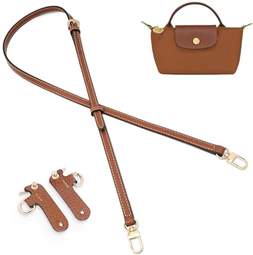 Gasitnsave Rembyten för väskor, läderhandväska Crossbody axelrem justerbar för väska kvinnor(Brun guld)