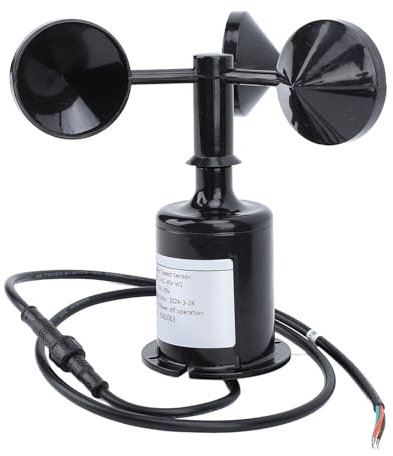 Wind Speed Sensor, Small Startup Wind Speed Anemometer, Strong Interference, Multiple Outlet Methods, Suitable for Various Environments