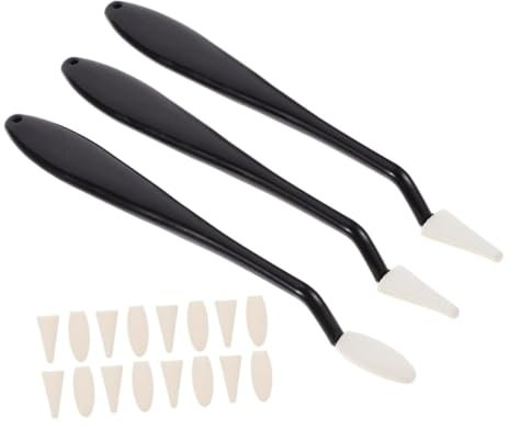 IWOWHERO Skizzenset Zeichenzubehör Schwamm-kunstblender Mit Rundem Spitzen Blending-stiften Und Schwammpads Langlebig Ergonomisch Für Anfänger Und Künstler Zum Zeichnen Und Skizzieren