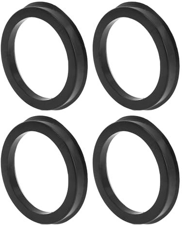 INFINAUTO Anelli Centrici del Mozzo della Ruota dell'Auto OD 74.1mm a ID 58.1mm Mozzo del Centro delle Ruote Albero di Centraggio Ammortizzante Anelli del Mozzo in Plastica Nera Durevole