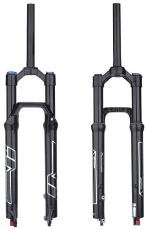 26/27,5/29 Zoll Fahrradfedergabel, 1-1/8 Zoll gerades Rohr, 34 mm Scheibenbremse, Fahrradschaft, Luft-Vorderradgabel QR mit Rückpralleinstellung, Federweg 140 mm