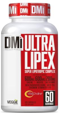 Ultra Lipex – 120 Cápsulas | Fórmula Lipotrópica con VitaCholine™, Inositol y Té Verde | Suplemento Alimenticio para Metabolismo de Grasas