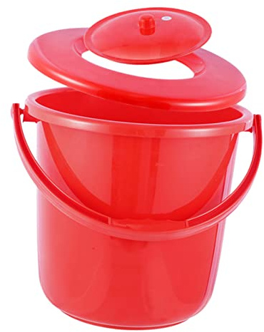 Ipetboom Orinal Portátil De Plástico Para Adultos y Cubo Para Orina Con Tapa Para Viajes Hospitales y Uso Doméstico El Baño
