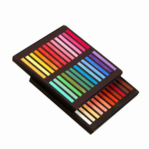 Artist Pastels Professional Soft Pastel Pencil Set Livlig Färg Idealisk för Nybörjare och Proffs Krita Pennor Pastellkrita för Utomhusskissning AP -certifierad Säker (48 färger)