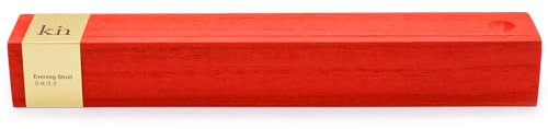 Zen Minded KIN Evening Stroll - Bastoncini di incenso cinese naturale di alta qualità, 21 cm, con legno di sandalo, franchincese, gelsomino in tubo di vetro con scatola di legno rossa per meditazione