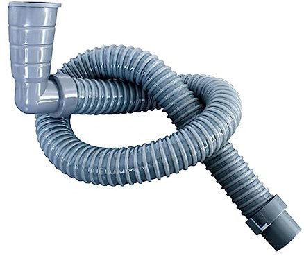 Operitacx Manguera de Desagüe de para Lavadoras Tubo de PVC Resistente Flexible y Extensible para Conexiones de Desagüe sin Fugas y de Instalar