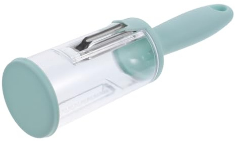 IMIKEYA Quitaescamas de Pescado y Pelador de Frutas Azul de Plástico Duradero Hoja de Acero Inoxidable 420j2, Herramienta Ergonómica Multifuncional para Uso Doméstico en Cocina