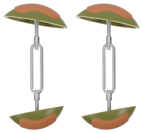 NIYANGLE 1 par justerbar mini-skosträckare - herr damer skobreddare expander formare - justerbara stövelblock breddare sträckare expander grön