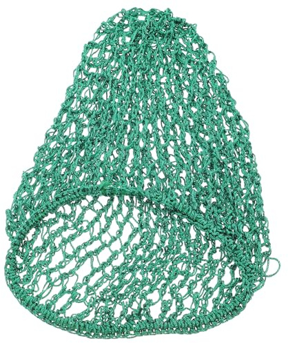 jojofuny Rete per e Riutilizzabile Lunghi Accessorio Trecce Chioma All'uncinetto in Cotone Verde per Mantenere Ordinati per Donna