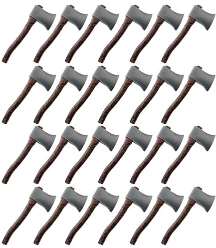 Hache accessoires de déguisements - 41 cm Woodsman parfait pour halloween et Livre Déguisement - Disponible en 3 styles : avec marron anse,Saignant anse argent - Plusieurs paquet tailles : OF1,2,Lot