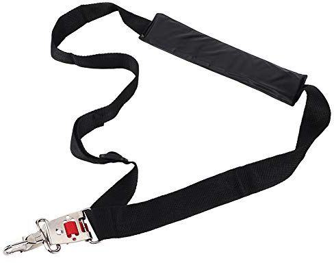 Jenngaoo Schultergurt, Schwarzer Trimmer Schultergurt Universal Strimmer Single Shoulder Harness Strap für Motorsense Trimmer mit Tragehaken