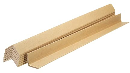PATIKIL 50 Stück Verstellbarer Papp Eckenschutz, 450x30mm L-förmiger Kantenschutz für optimale Ladungssicherung, Schutz für Große Bilderrahmen, Verpackung, Kartons Umzug & Versand (Gelb)