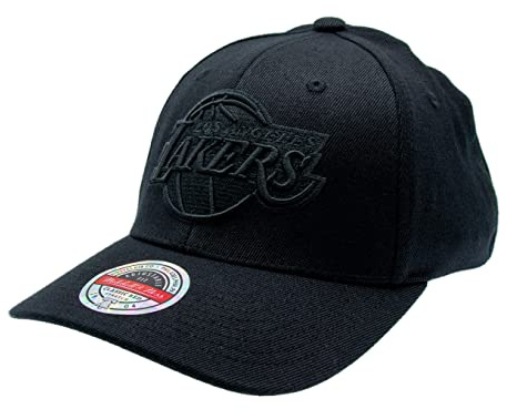 Mitchell & Ness NBA NBL/BLK Logo Classic Red Baseball Snapback Cap, Black